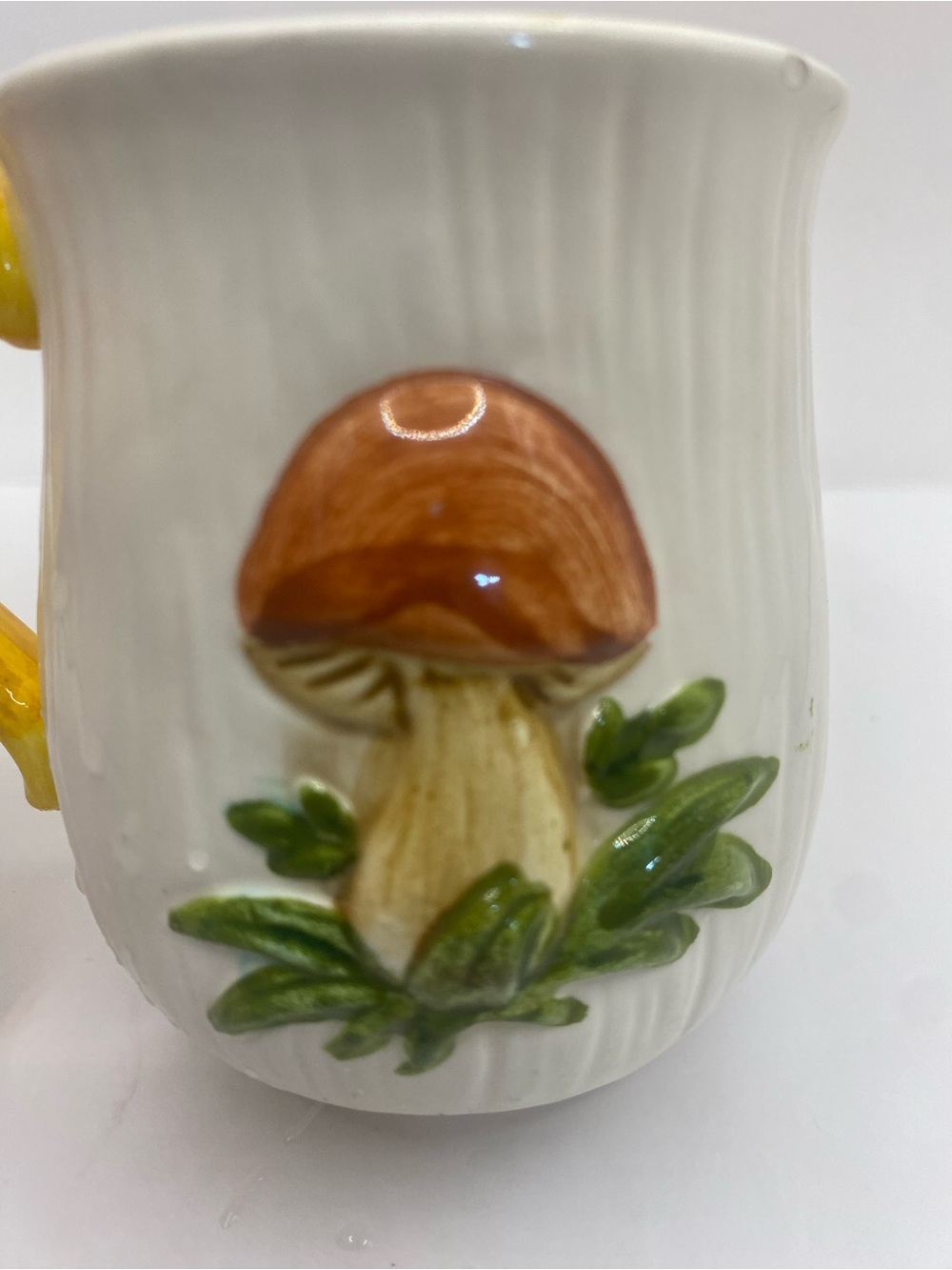 Vintage Merry Mushroom Ceramic Coffee Mug *Chipped* - Picture 7 of 14